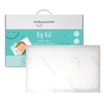 Baby Works Toddler Pillow - Soft & Supportive Memory Foam, Chiropractor Recommended, Removable & Machine Washable Cover, For Ages 12m+