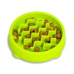 Petstages Kitty Slow Feeder Cat Bowl, Green