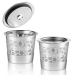 GoodCups 2-Pack 304 Stainless Steel Reusable K-Cup Pods Coffee Filters for Keurig K-Express, K-Elite, K-Duo, K-Mini, Mini Plus, K-Classic, K-Select, K-Cafe & K-Iced Brewers