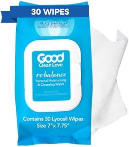 Good Clean Love Rebalance Feminine Wipes, Supports Vaginal Health Naturally & Reduces Odor, Moisturizing & Cleansing Hygiene Product Made with Aloe, pH-Balanced Feminine Wipes, 30 Biodegradable Wipes