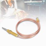 OKBY M8 Thermocouple Replacement - 600mm Universal Thread Probe for Gas Burners, Fireplace & BBQ Grill Accessories