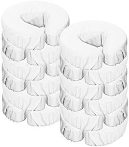 Master Massage Microfiber Massage Table Face Cushion Cover 12piece Set (White), 12count