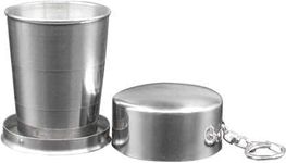 2heet 150 ML Mini Outdoor Folded Collapsible Water Beer Glass Stainless Steel Portable Travel Folding Mug, Travel Mug Children Glass, Assorted Colour (150 ML, 1 PC)