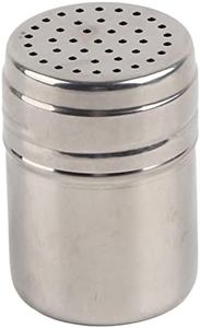 Spice Shakers, Stainless Steel Seasoning Bottle Dispenser Powder Sugar Shaker Cooking Kitchen Baking Jars Gadget for Cinnamon Sugar Pepper Cocoa Flour Cans Camping Hiking BBQ(Small)