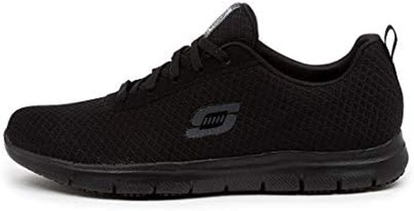 Skechers Women's Ghenter Bronaugh Work Shoe, Black, 8