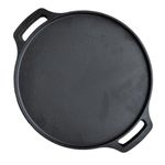 TRUSTARA Pre-Seasoned Cast Iron Tawa for Dosa/Chapathi/Roti | 29 cm, 2.7kg| Gas & Induction Stove-Friendly | Non-Stick, Pre-Seasoned Tawa, Long Lasting & Toxin-Free, No Chemical Coating, Black -A7