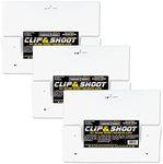 Clip & Shoot Indoor Gun Range Shooting Target Holder Hanger (3 Pack)