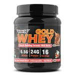 SOS Nutrition Whey Protein Powder for Men | GOLD Whey for Lean Muscle Growth, 24g Protein/Serving, 5.5g BCAAs, Ashwagandha, Kali Musli & Multivitamins | Chocolate Flavor (500g)