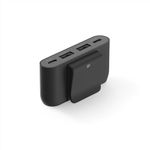 Belkin 4-Port USB Power Extender with built in 2m Cable, 2 USB-C & 2 USB-A Ports, USB Adapter with 30W Output, Fast Charging for iPhone 14 & Samsung Galaxy S23, Eco-Friendly Design & Detachable Clip