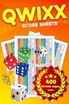 Qwixx Score Sheets: 400 Colored Sheet Pages for Dice Game