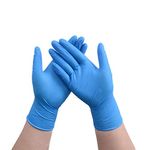 100PCS Nitrile Disposable Gloves , Latex Free Powder Free Glove ,Ship From Canada (Medium)