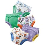 Bambino Mio, Reusable Potty Training Pants for Boys and Girls, 5 Pack (Bold Animals, 3-4 Years)