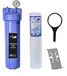 IONIX Water Softener, German Quality Cartridge Water Filter for Overhead Tank, High Pressure Yarn Tank Filter, Submersible Motor Compatible, High Capacity Sediment Filter (Blue, Pack of 1)