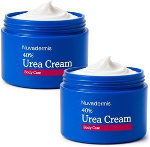 NUVADERMIS Urea Cream 40 Percent for Feet Maximum Strength, 5.3 oz, 2 Pack | Rich 40% urea cream for feet, knees, hands, elbows, body, and dry skin, plus keratosis pilaris | 40% Urea + 2% Salicylic Acid