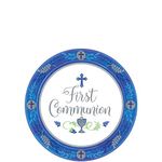 Communion Day Boy Round Plates, 7"