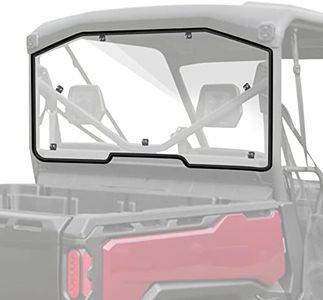 StarknightMT Scratch-Resistant Rear Windshield Full Clear Back Window Compatible With Can-Am Defender 2016-2024 HD5 HD8 HD10 Max Polycarbonate Rear Window Windscreen