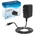 HQRP 6V AC Adapter for Sony AC-6013 RDP-M5IP RDP-M7iP Portable Speaker Dock Power Supply Cord Adaptor 1-489-625-11 RDPM5iPBLK RDPM5IPSIL, 6 Ft Long Cord + Euro Plug Adapter