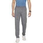 Van Heusen Performance Men Regular Fit Trackpants - Polyester Spandex - Swift Dry, High Stretch, Zipper Pocket_51045_Grey Melange_L