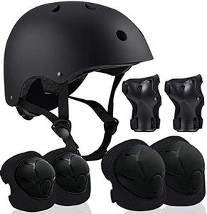 Adjustable Helmet for Ages 3-16 Kids Toddler Boys Girls Youth,Protective Gear with Elbow Knee Wrist Pads for Multi-Sports Skateboarding Bike Riding Scooter Inline skatings Longboard Roller Skate