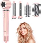 5 in 1 Air Styler - Automatic Wrap Curlers Hair Dryer Brush 110000 RPM for Fast Drying Frizz-Free Curling Straightening Volumizing Smoothing, No Heat Damage,Gifts for Women