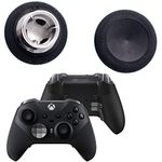 Deal4GO 2-Pack Short Concave Magnetic Analog Thumbstick Set Replacement for Xbox One Elite 2 Controller Standard Thumb Sticks Black (NOT FIT Elite 1698)