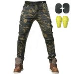 CBBI-WCCI Mens Motorcycle Jeans Motorbike Pants for Men Biker Pants Protective Motorcycle Trousers with 4X Protect Pads (Camouflage, L= 32W / 32L)