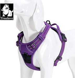 TrueLove Dog Harness, Purple, Small – Adjustable No-Pull Vest