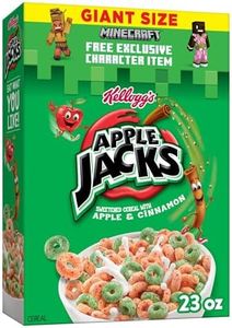 Kellogg’s Apple Jacks Breakfast Cereal, Kids Snacks, Family Breakfast, Giant Size, Original, 23oz Box (1 Box)