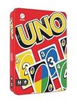 UNO Card Game with Collectible Storage Tin, Card Games for Kids, Adults, Families, Travel Game, 112 Cards and Instructions, Gift for 7 Year Olds and Up, HGB63