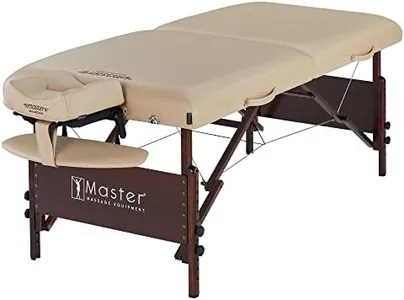 Master Massage 30" Del Ray Pro Portable Massage Table (30" Width x 84" Length) with Adjustable Table Height, 750lbs. Working Capacity- Massage Bed, Tattoo Table, Lash Table