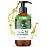 Hemp Oil for Dogs Uk Made, Calming Drops for Anxious Dog & Cats, Essential Care for Pets Joints, Arthritis & Stress, Liquid Calmer Supplement, 100% Natural, 300ml