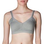 Warners womens Easy Does It No Bulge Wire-Free T Shirt Bra, Grey Heather, X-Large US