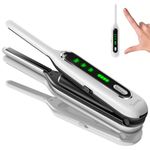 SUNMAY 0.3" Pencil Flat Iron Cordless, Voga Mini Hair Straightener & Curler for Short Hair, Pixie Cut, Edge & Men's Beard 2-in-1 Wireless Thin Flat Iron, 5000mAh Battery, Portable and Travel-Friendly