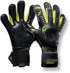 Storelli Silencer Menace Goalkeeper Gloves, Soccer Goalie Gloves for Youths & Adults, Roll-Negative, Hybrid Gloves with Removable Finger Spines