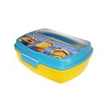 Boyz Toys ST438 Sandwich Box with Cutlery-Minions, Multi, 16.5 x 13 x 5.5 cm