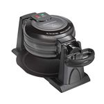 Hamilton Beach 26201 Belgian Waffle Maker with Removable Nonstick Plates, Double Flip, Makes 2 at Once, Black