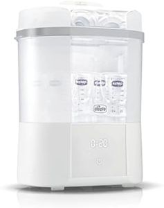 Chicco Modular Steriliser with Drying Function, Bottle, Teething Ring and Dummy Steriliser and Self-Shut-Off, Microwave Safe, Suitable for Sterilising up to 6 330 ml Bottles