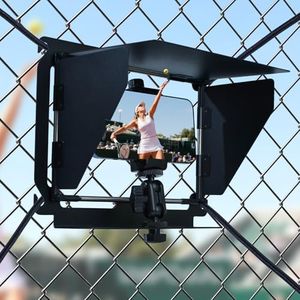 Baseball Fence Phone Mount, 3-Sided Anti-Glare Sunshade, Clear Game Footage in Bright Sunlight, Quick Setup, Durable Metal Frame, Fits iPhone, GoPro, Mevo Start