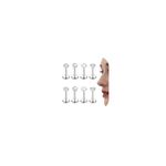 Thunaraz 16G G23 Titanium Labret Studs Lip Rings Helix Tragus Earring Set Heart Round CZ Nose Rings Stud Hypoallergenic Cartilage Earring Monroe Piercing Jewelry Silver 6mm