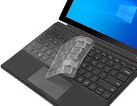 Keyboard Cover for Microsoft Surface Pro 7 2020+ / Surface Pro 6 2018 / Surface Pro 5 2017 / Surface Pro 4, Premium Ultra Thin Transparent Surface Pro Keyboard Skin, Surface Pro Accessories, US Layout