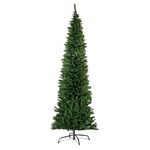 Christmas Tree World | 6ft Artificial Unlit Green Italian Pencilimo | Natural and Realistic Look with Bushy and Luxury Quality PVC Tips | Easy to Assemble and Take Down | 58cm Diameter