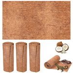 Songkuiwang Tortoise-ortoise Bedding & Reptile Carpet Coconut Fiber - 3 Rolls Natural Terrarium Liner Bedding for Bearded Dragon, Leopard Gecko, Iguana, Lizard, Snake, Turtle