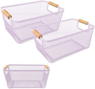 12inch Metal Mesh Steel Basket (Purple)