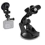 micros2u Car Suction Mount Holder compatible with GoPro Hero 12 11 10 9 8 7 6 5, Mini, DJI Osmo Go Pro and Other Action Cameras. Perfect for Car Windscreen or Window