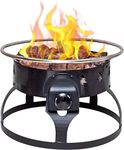 Camp Chef Redwood Portable Propane Fire Pit with 4 Roasting Sticks, Black