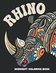 Midnight Rhino Coloring Book: Fabul