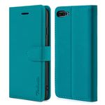 TOHULLE Case for iPhone 7 Plus iPhone 8 Plus, Premium PU Leather Wallet Case with Card Holder Kickstand Magnetic Closure Flip Folio Case Cover for iPhone 7 Plus/8 Plus - Blue