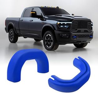 TECHPICCO Front Tow Hooks Covers for RAM 2500/3500 2019-2026, Hitch Cover Customized Car Tow Hooks Compatible with RAM 2500/3500 Accessories 2019-2026 (Blue)