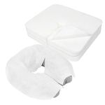 BREENHILL 100 Count Disposable Face Rest Covers Ultra Soft Luxurious Non-Sticking Massage Face Covers Face Cradle/Head Cradle Covers/Massage Pillow/Massage Cover