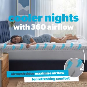 Silentnight Airmax 1000 Single Mattress Topper – Breathable Comfort